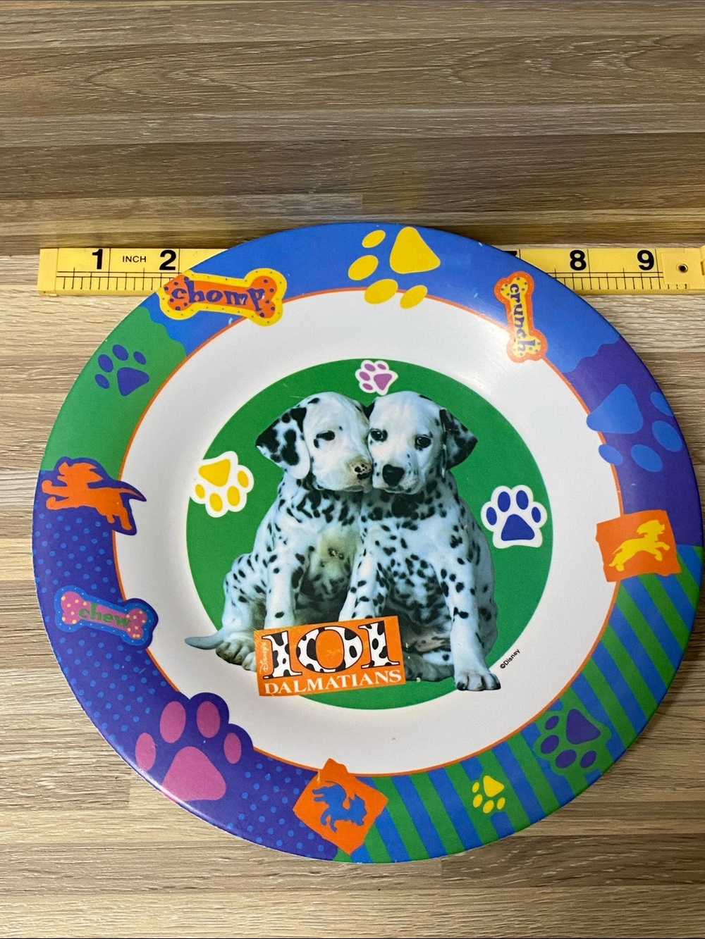 Disney 101 Dalmatians Kids Dog Bowl - Blue, Green, Purple, Orange - Picture 3 of 4